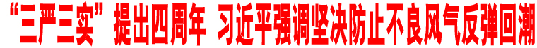 “三嚴(yán)三實(shí)”提出四周年 習(xí)近平強(qiáng)調(diào)堅(jiān)決防止不良風(fēng)氣反彈回潮