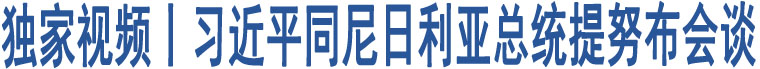 獨(dú)家視頻丨習(xí)近平同尼日利亞總統(tǒng)提努布會談