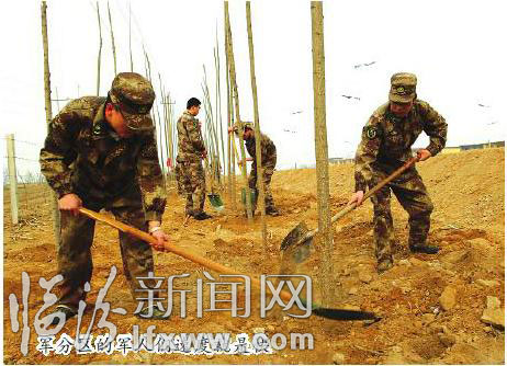 軍分區(qū)的軍人們速度就是快